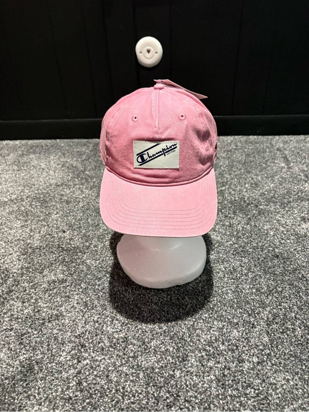 Champion Pink Logo Patch Baseball Cap
